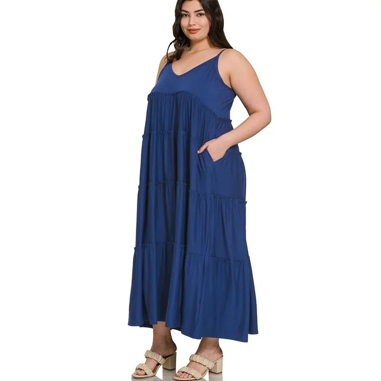 Maxina - Bequemes elegantes Maxikleid