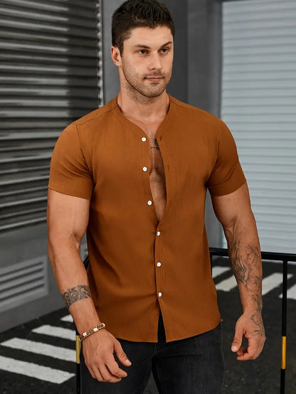 Nicholas – lässiger button-Up für herren