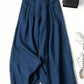 Weite blaue Leinenhose - Clara