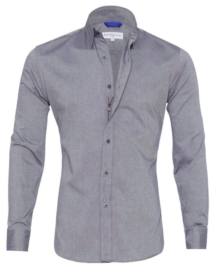 Oscar - STRETCH ZIP SHIRT (Hemd)