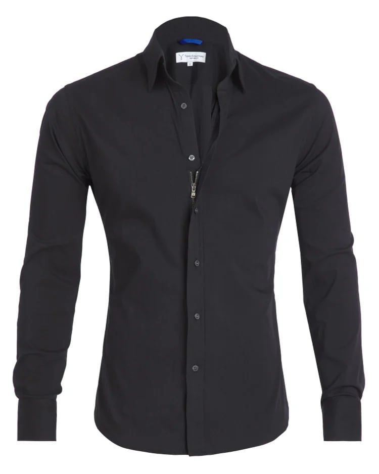 Oscar - STRETCH ZIP SHIRT (Hemd)