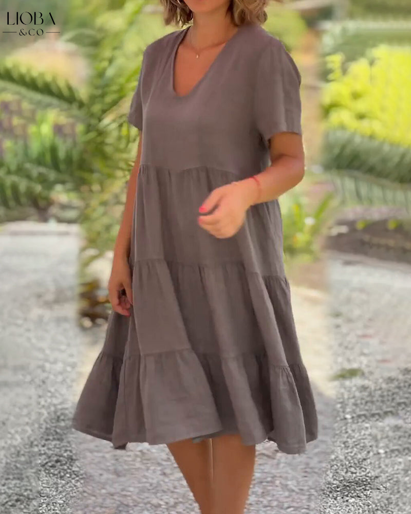 JULE™ | SOMMERKLEID MIT V-AUSSCHNITT