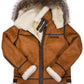 George™ Leder-Wintermantel