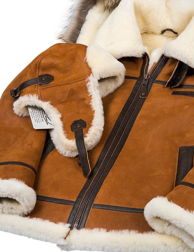 George™ Leder-Wintermantel