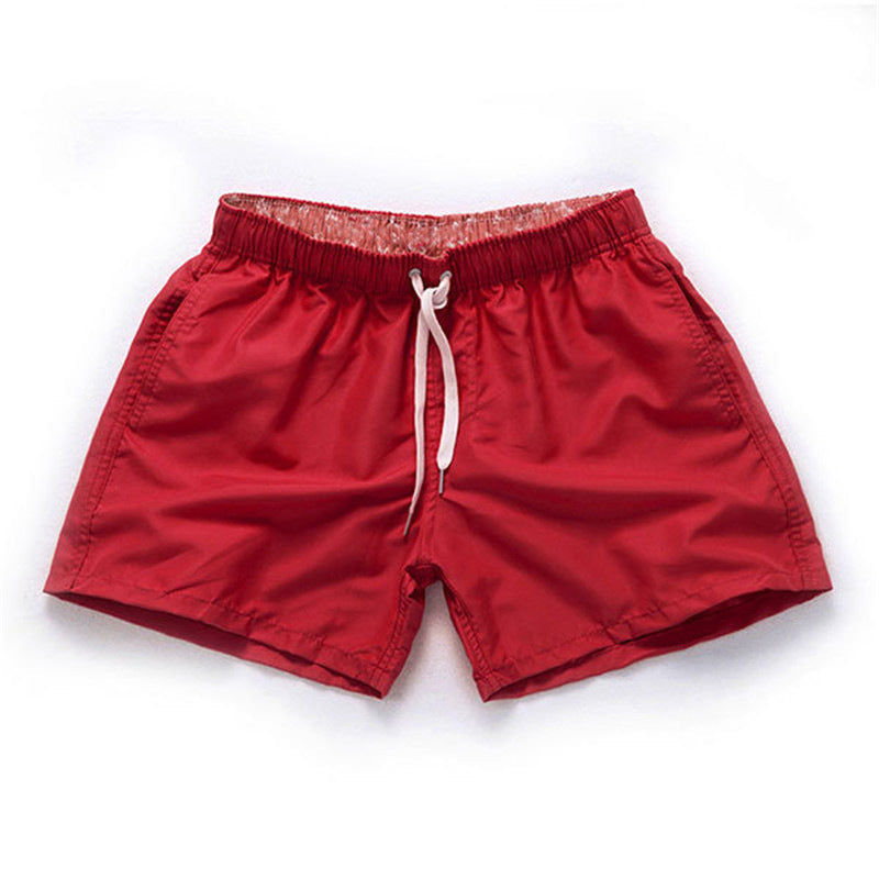 Einfarbige Strandshorts für Herren