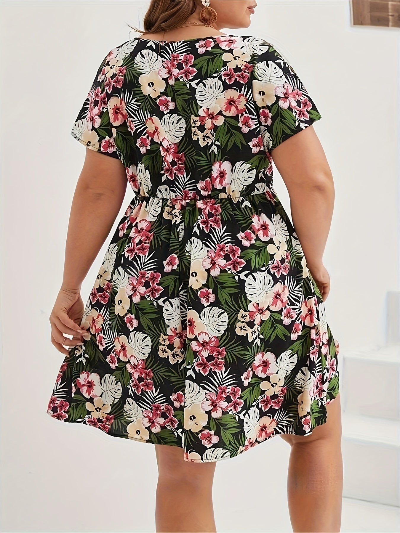 Weißes Florales Sommerkleid - Lara