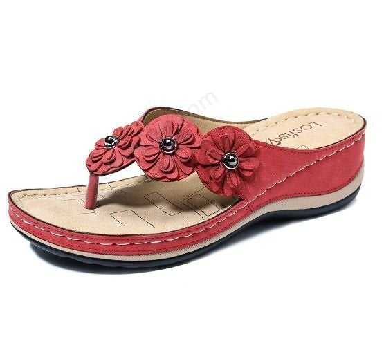 Zehentrenner-Sandalen – Blumenzauber & Komfort