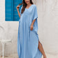 Weißes Maxi-Kaftan Kleid - Emma