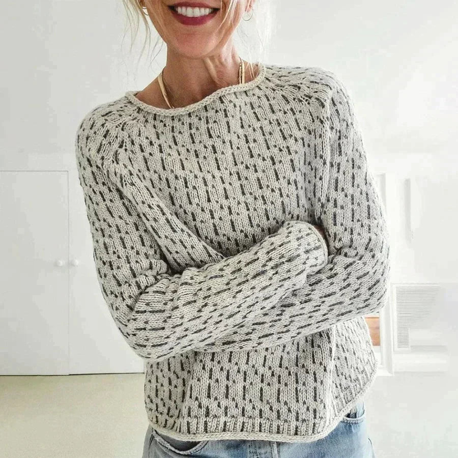 Renise - Eleganter grauer Pullover