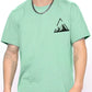 Daniel – stilvolles t-shirt mit bergmuster-print