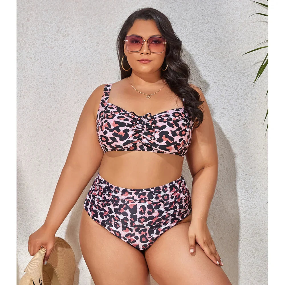 Push-Up-Bikini-Set für Damen, Plus-Size