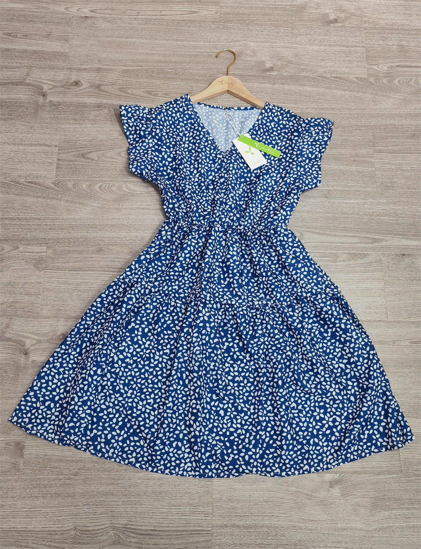 PureWear® - Trendiges Mini-Kleid mit V-Ausschnitt