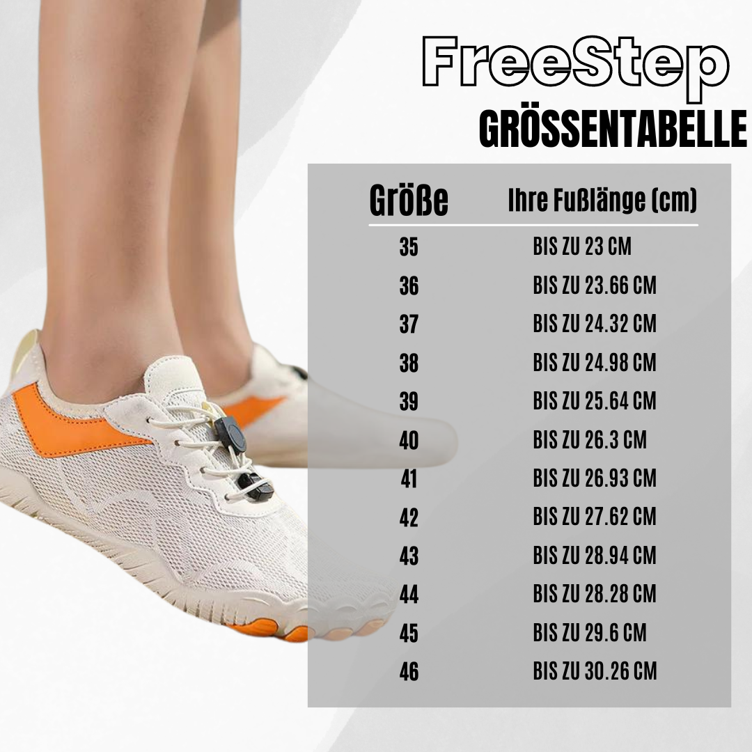 FreeStep™ - ergonomischer schmerzlindernder Barfußschuh