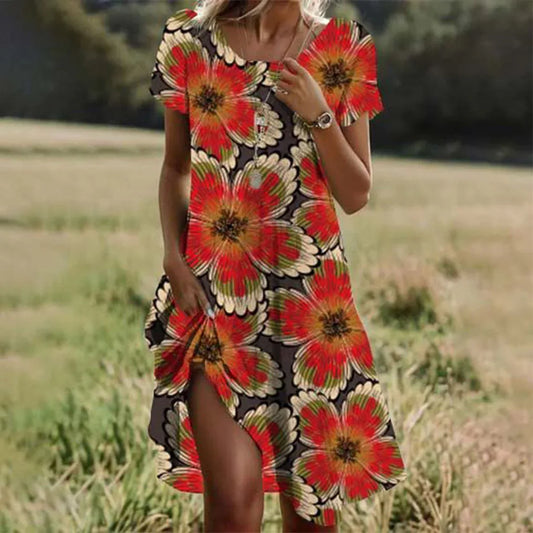 OrangeBlüten Kleid