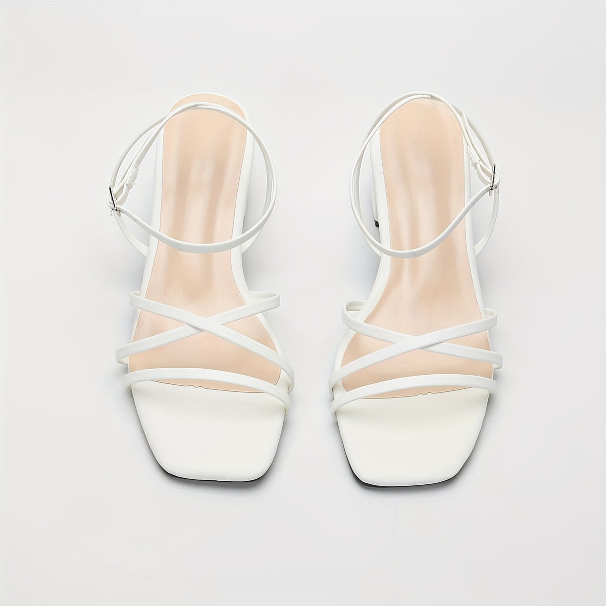 Zweifarbige Strappy-Sandalen - Nora