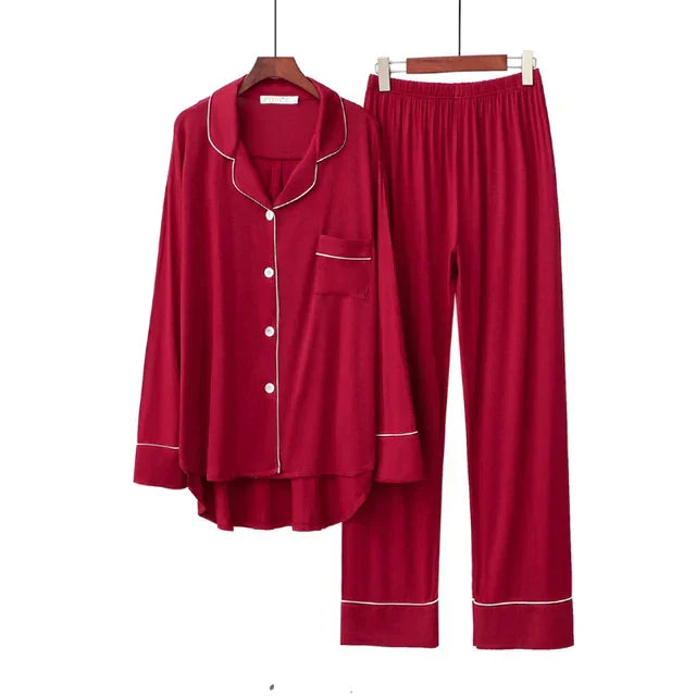 Zady | Solide Modal Lose Atmungsaktive Pyjama Sets