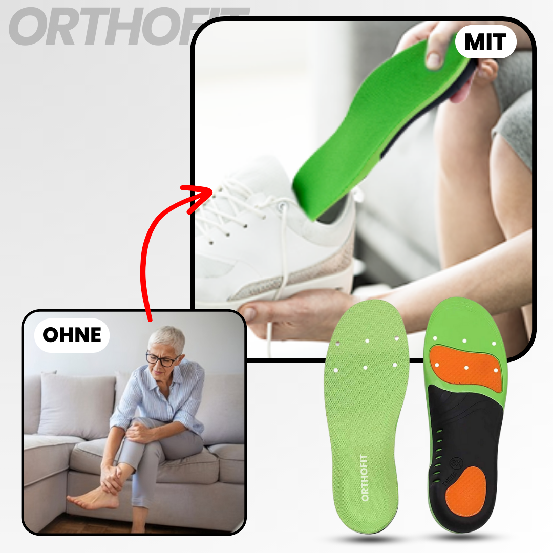 Orthofit™ - ergonomisch schmerzlindernde Einlagen für alle Schuhe (2 Stück für beide Füße)