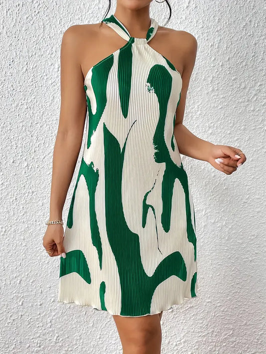 Penelope – ärmelloses kleid mit allover-print