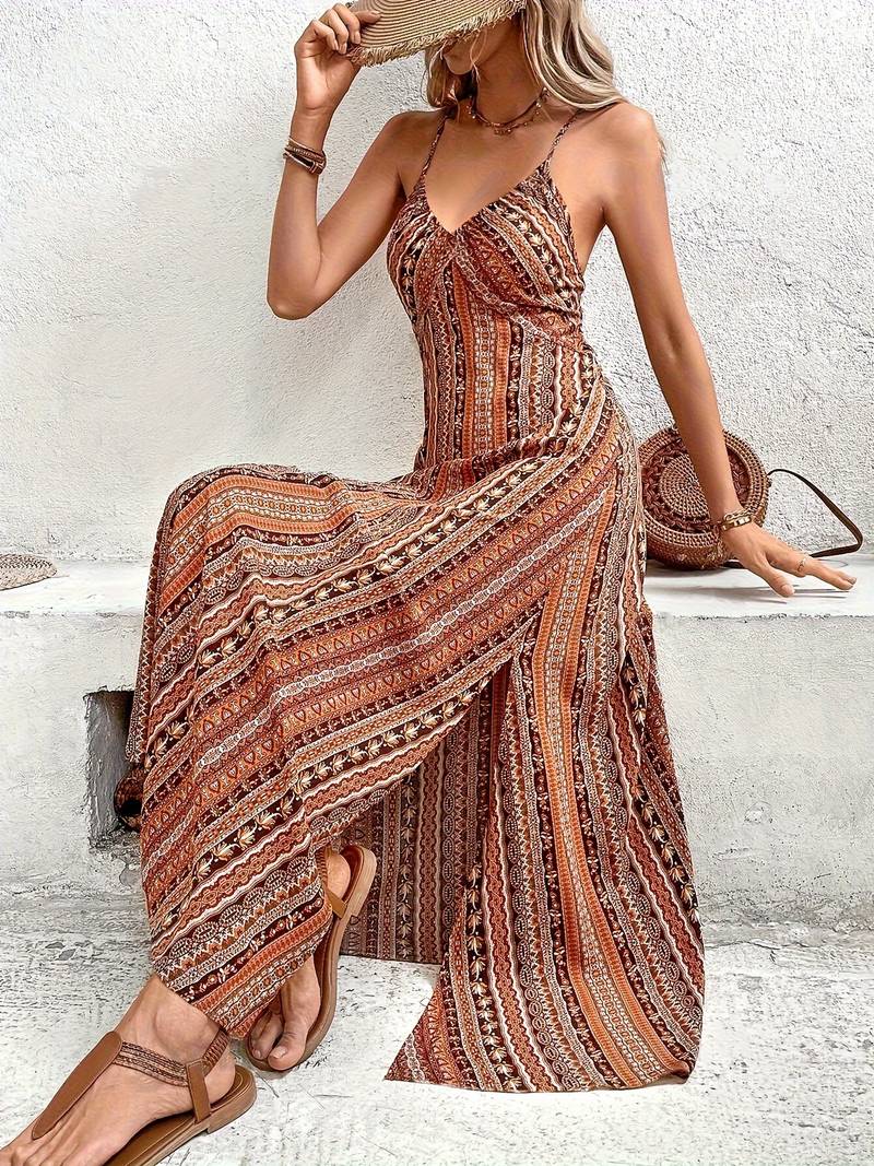 Aurora – cami-kleid mit tribal-print