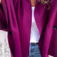 Violette Kapuzen-Cape-Jacke – Luna