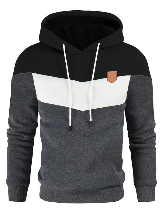 Vincent – farbblock-hoodie für männer