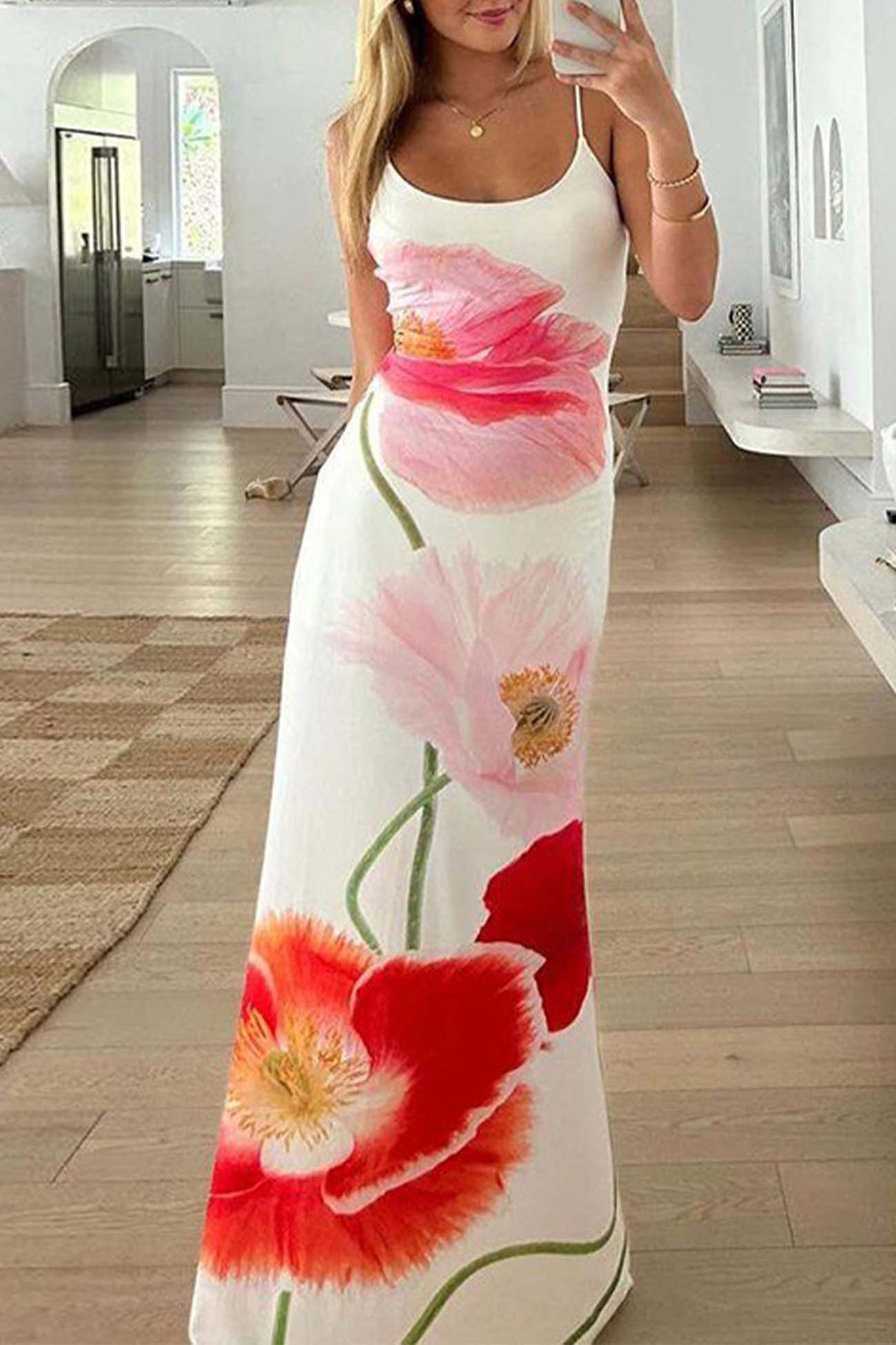 ROSSA™ | BLUMEN-MAXIKLEID