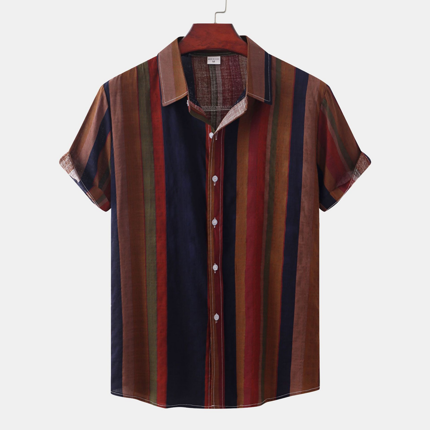 RetroPrint Summer Men's Casual Shirt