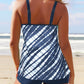 Tankini mit Schultern und Aufdruck