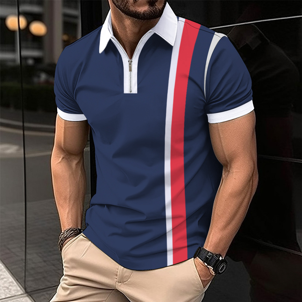 Louis Gestreiftes Polo Shirt