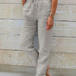 "Relaxed Line Trousers" - Lässige Frauen Leinenhose