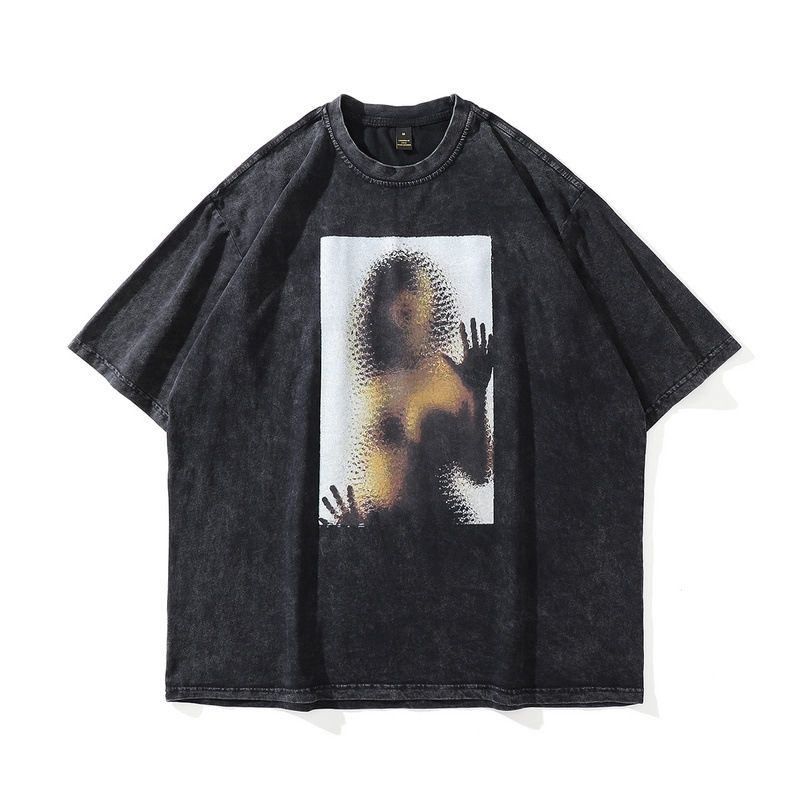 "Graphic Gallery Shirt" - Oversize T-Shirt mit Prints