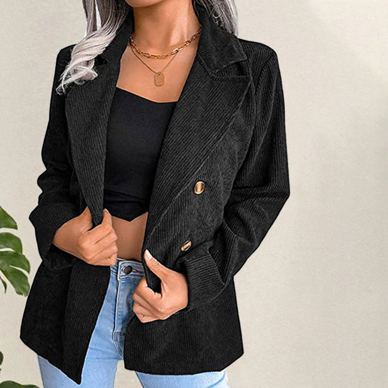 Revers-Blazer aus Cord für Damen