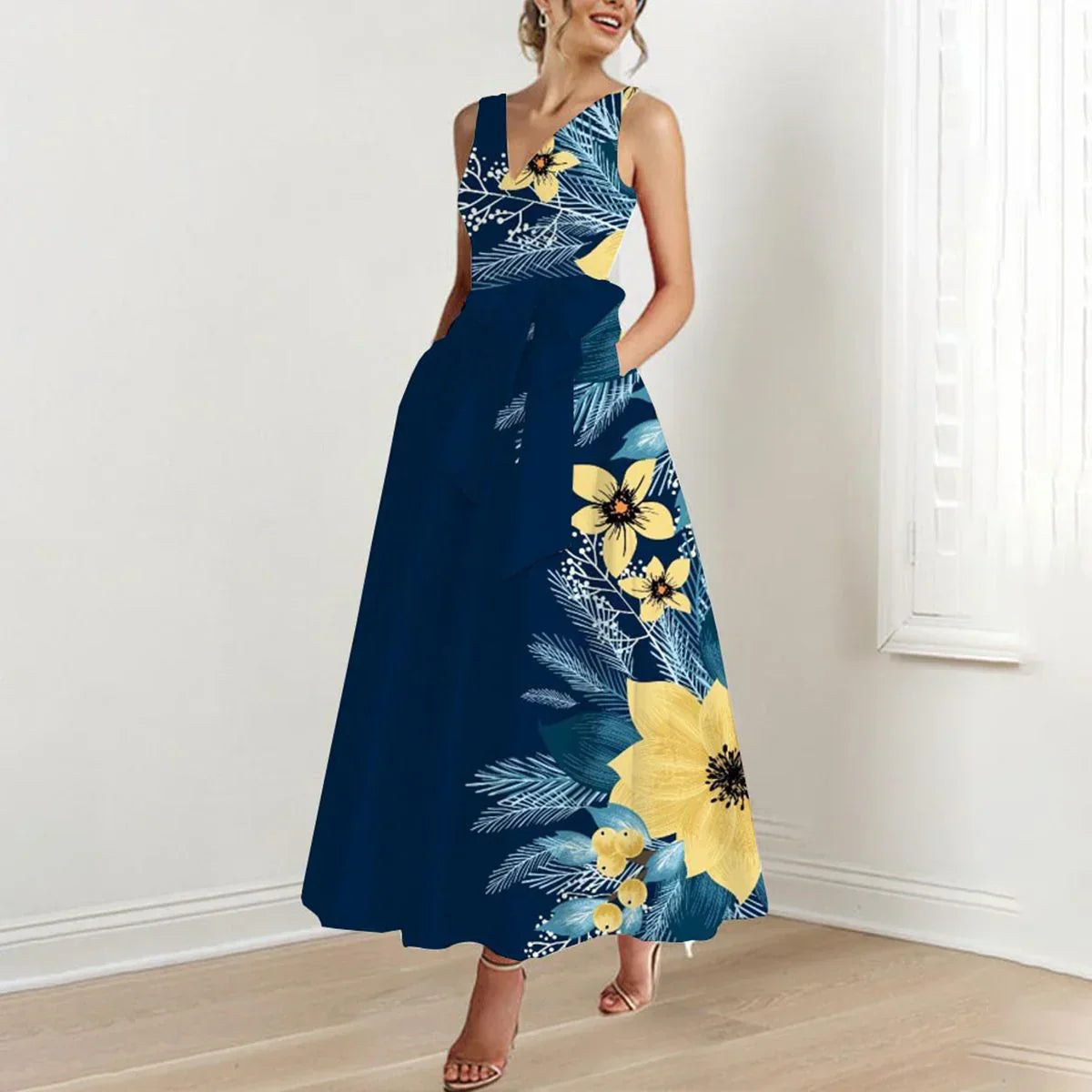 NachtFloral Kleid