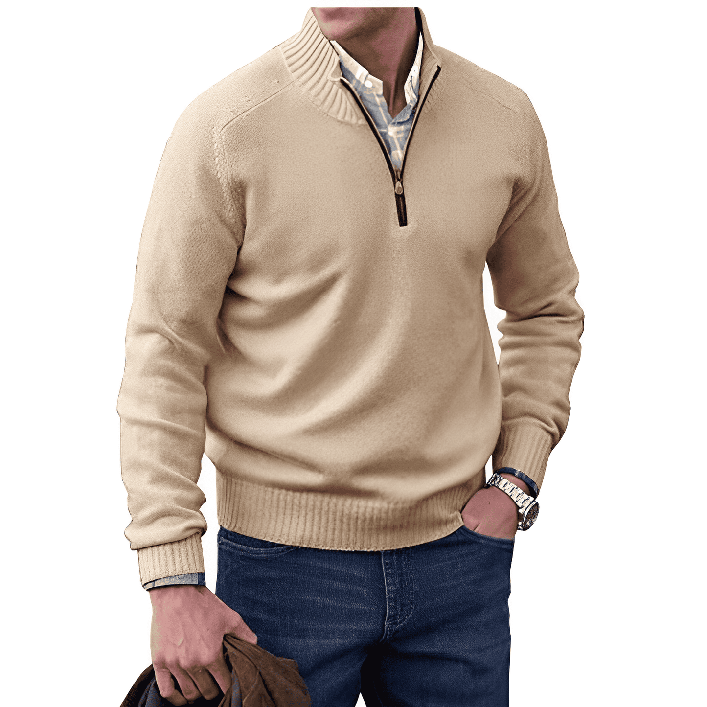 James - Stilvoller Halfzip-Pullover