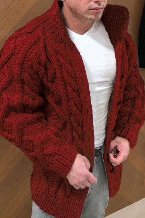 Ziri - Strickjacke Männlicher Strickmantel