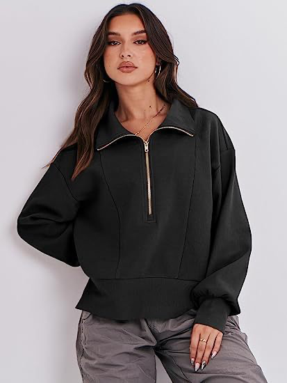 Stylischer Zipper Sweatshirt