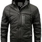 Parker - Warme Fleecejacke mit Kapuze, lässige Herren-Winterjacke für Outdoor-Aktivitäten