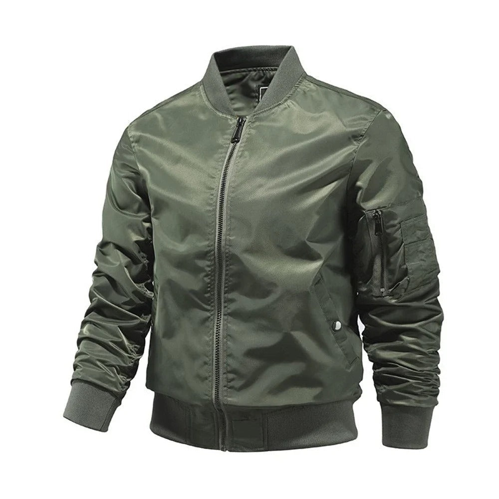 Oliver® militaire stijl baseball winddichte heren tussenjas