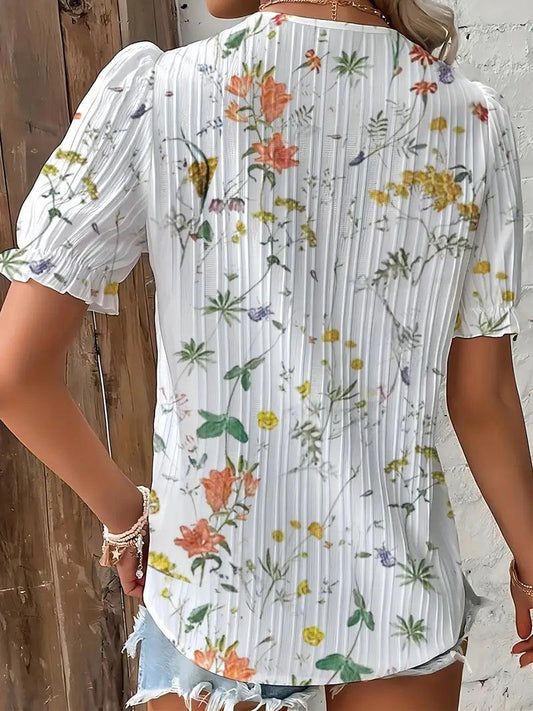 Jessica – elegante bluse mit v-ausschnitt für den frühling