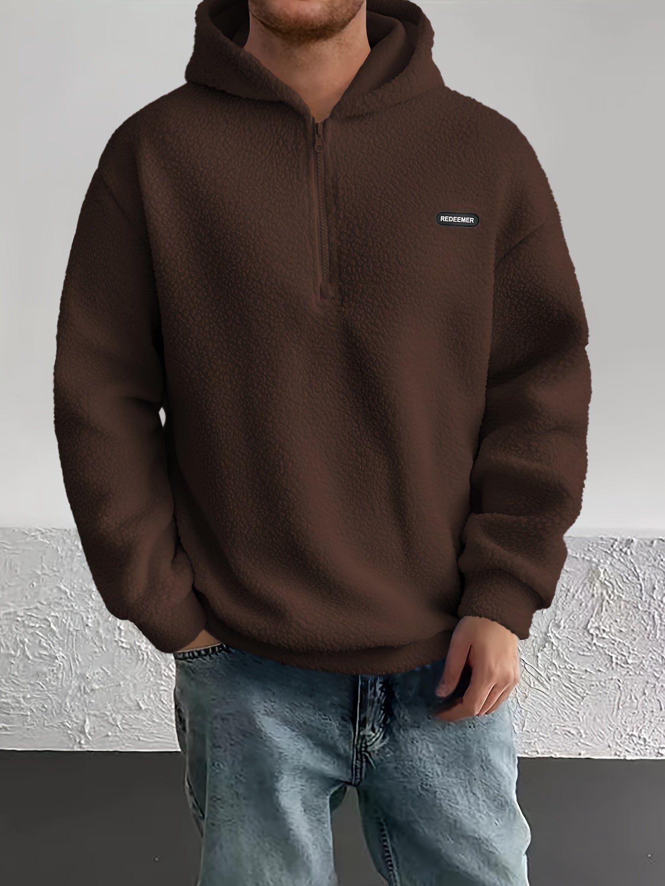 Xavier – stylischer pelz-hoodie für herren