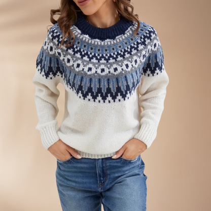 Weißer Pullover Damen – Olivia