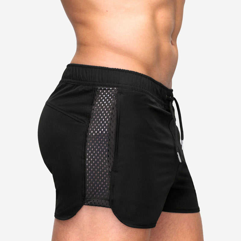 Atmungsaktive Sommer-Strandshorts Aus Mesh Für Herren