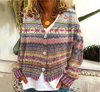 Pullover im Vintage Cardigan-Stil