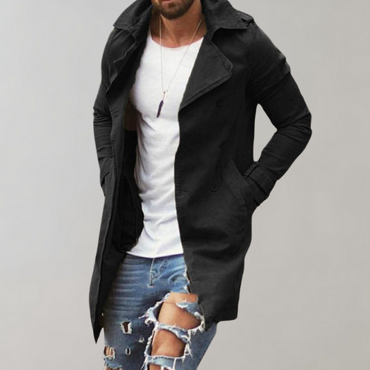 Mittellange jacke für herren