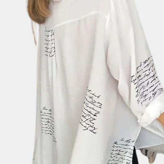 Stylisches Damenshirt mit Buchstabenprint