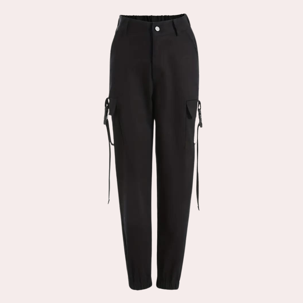 Cargohose mit hoher Taille für Damen