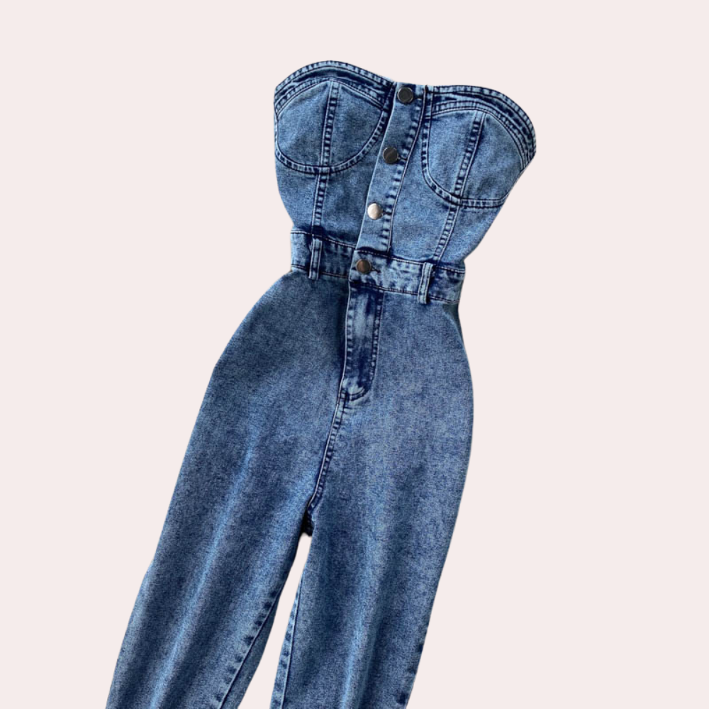 Trägerloser Jumpsuit für Damen