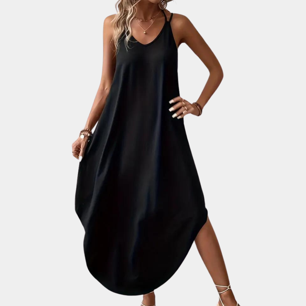 Stylisches Cami-Kleid mit V-Ausschnitt für Damen