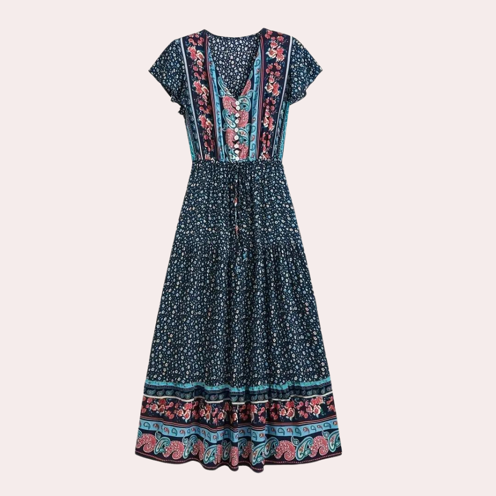 Geblümtes Boho Kleid für Damen