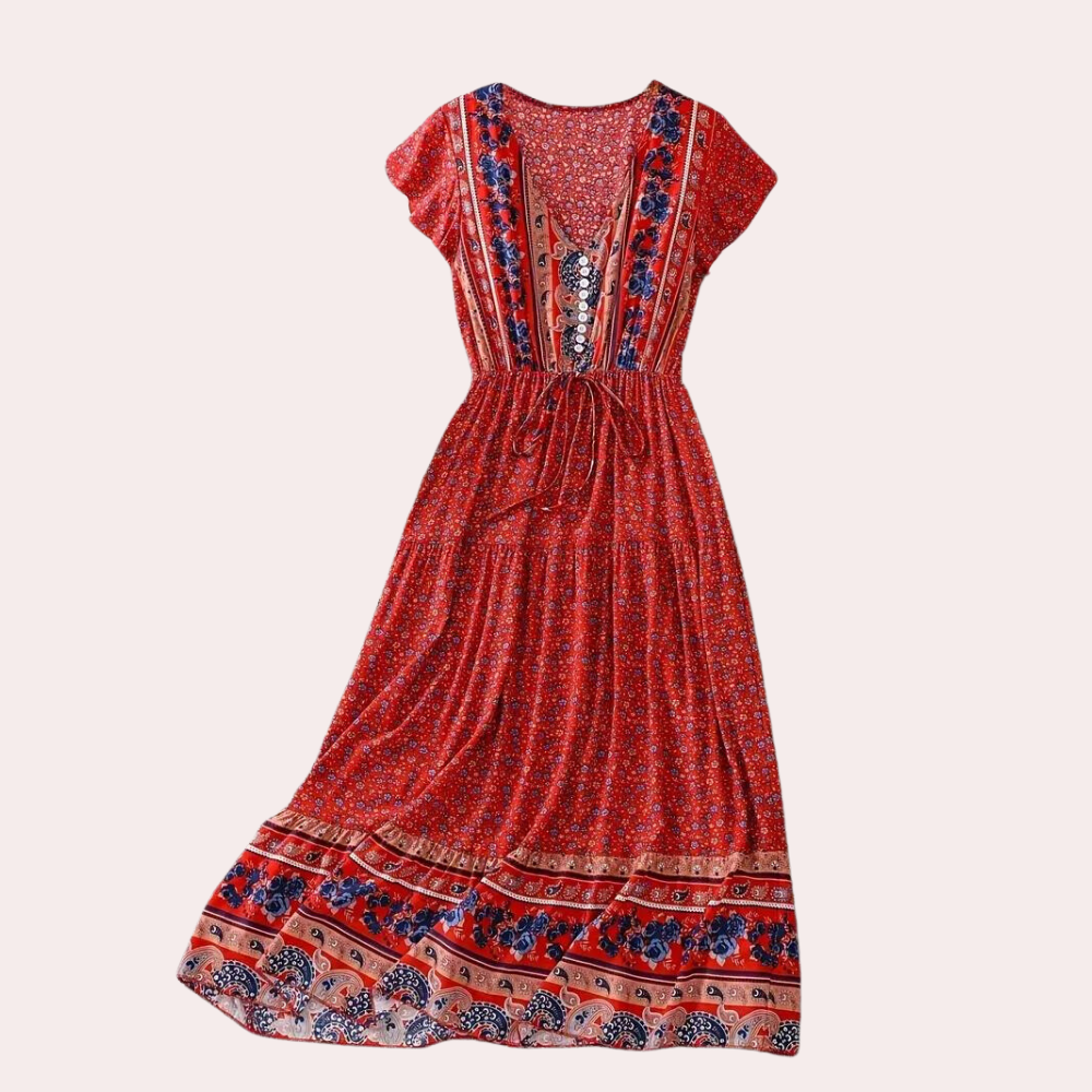 Geblümtes Boho Kleid für Damen